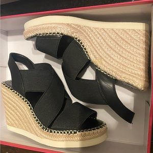 Vince Camuto, Black Wedge, Size 6